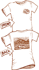 VW Bus T-shirt, front and back